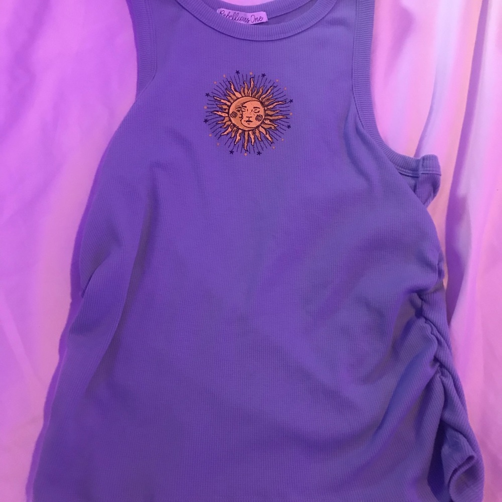 sunshine blue tank top